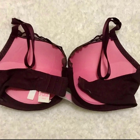 🩷❤️NWT VICTORIA’S SECRET METALLIC FOIL PINK DATE NIGHT PUSH UP BRA - Picture 4 of 4